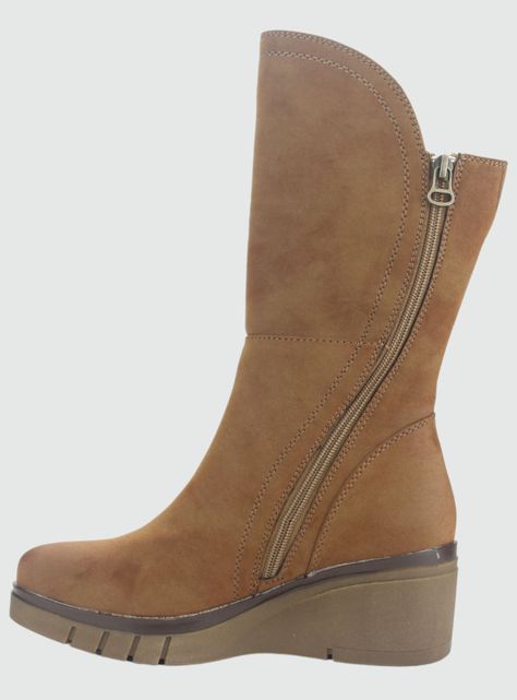 Botin Chalada Mujer Wedgenew-2 Café Casual-1