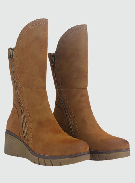 Botin Chalada Mujer Wedgenew-2 Café Casual-4