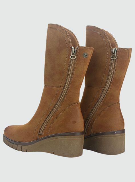 Botin Chalada Mujer Wedgenew-2 Café Casual-5