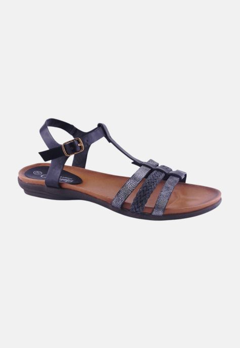 Sandalia Chalada Mujer Anatomic45 Negro Moda-0