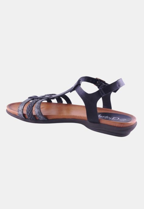 Sandalia Chalada Mujer Anatomic45 Negro Moda-1