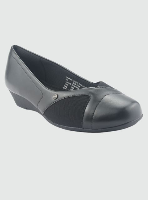 Zapato Negro de Mujer Casual Comfort Coles-1-2