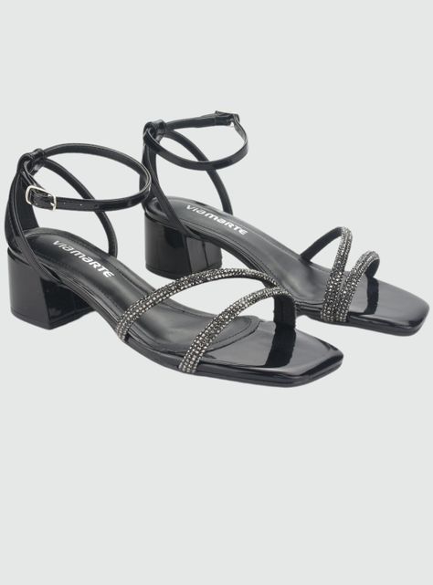 Sandalia Via Marte Mujer 23-9804 V Preto Casual-3