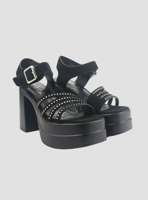 Sandalia Chalada Mujer Vizze-2 Negro Casual-4