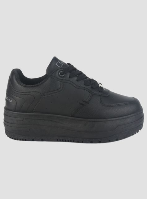 Zapatilla Chalada Mujer Mitsu-3 Negro Urbano-0