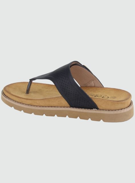 Sandalia Chalada Mujer Brick-20 Negro Moda-1