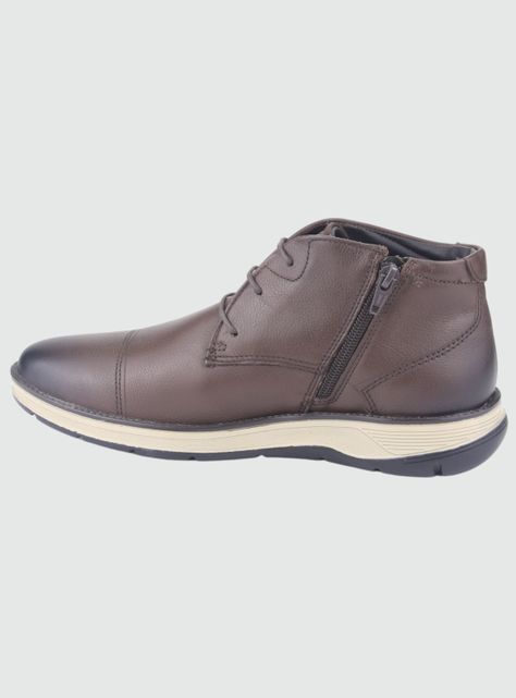 Botin Ferracini Hombre 5542 Fluence Café Claro Casual-1