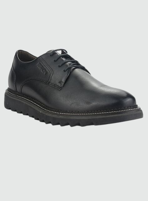 Zapato Ferracini Hombre 5877 Preto/Preto Casual-2