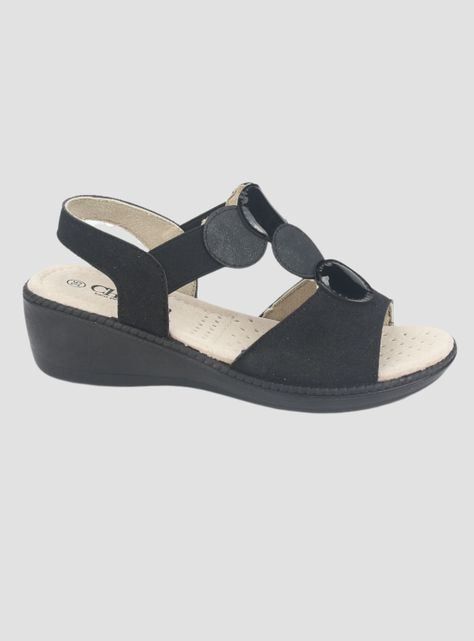 Sandalia Chalada Mujer Lupe-82 Negro Casual-0