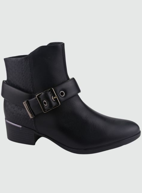 Botin Comfortflex Mujer 2269303 Negro Moda-0
