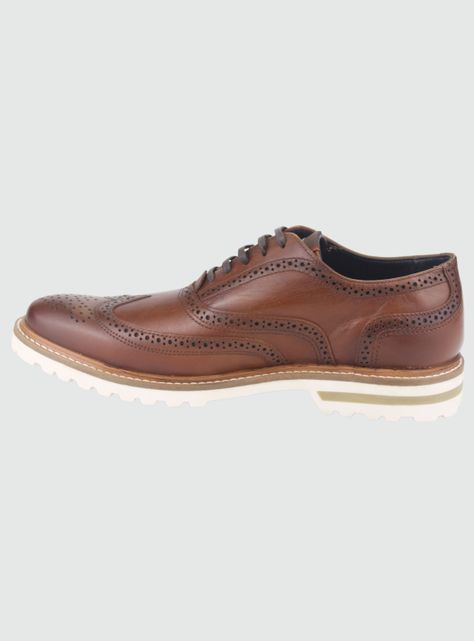 Zapato Ferracini Hombre 3403 Café Casual-1