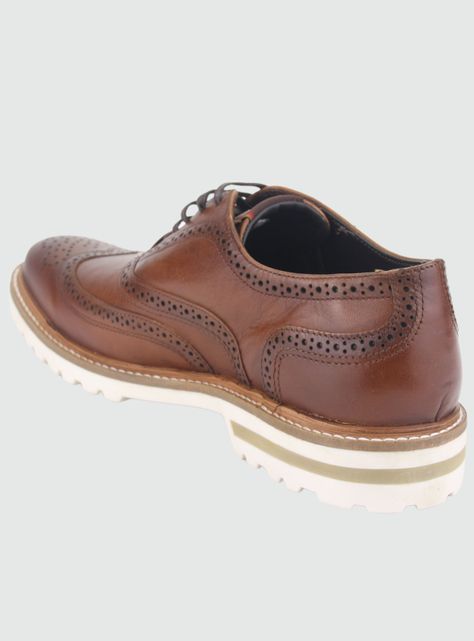 Zapato Ferracini Hombre 3403 Café Casual-3