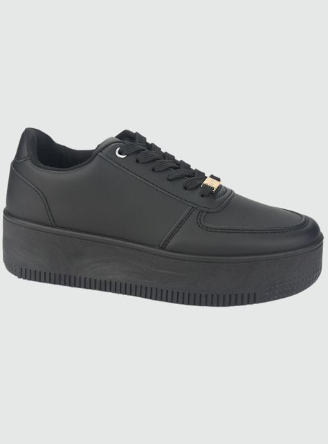 Zapatilla Chalada Mujer Metta-12 Negro Urbano-0