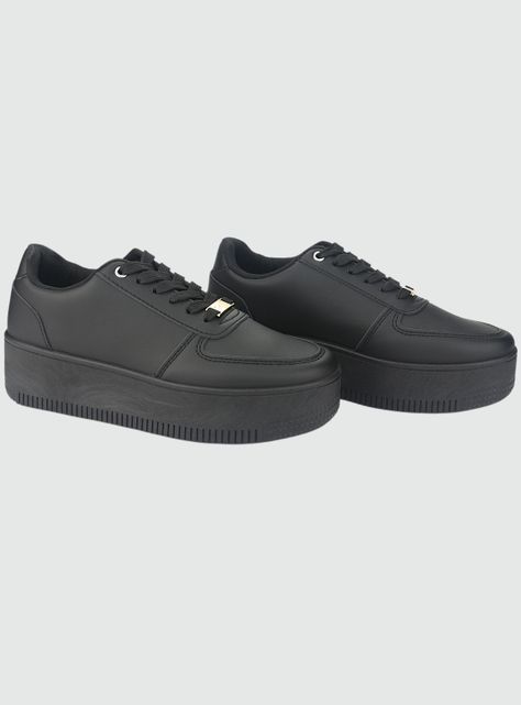Zapatilla Chalada Mujer Metta-12 Negro Urbano-4