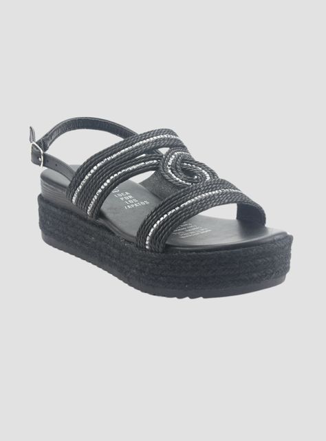 Sandalia Chalada Mujer Cuna-1 Negro Casual-2