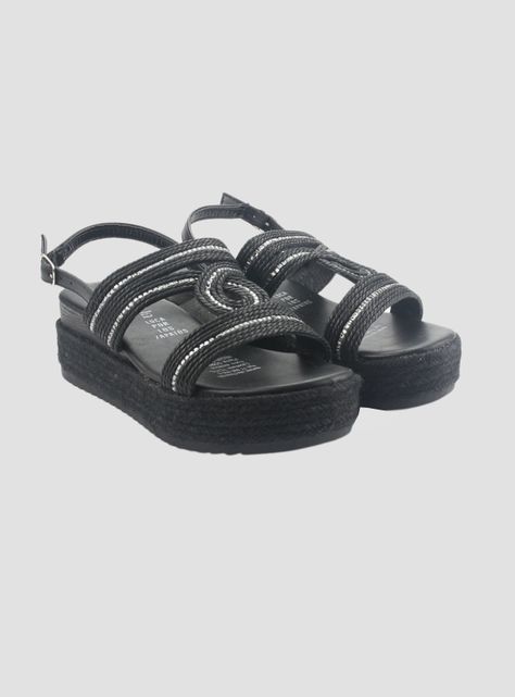 Sandalia Chalada Mujer Cuna-1 Negro Casual-4