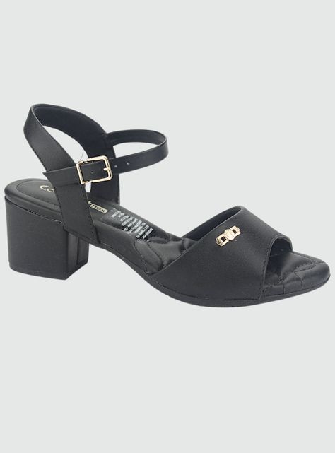 Sandalia Comfortflex Mujer 2357402 Negro Casual-0