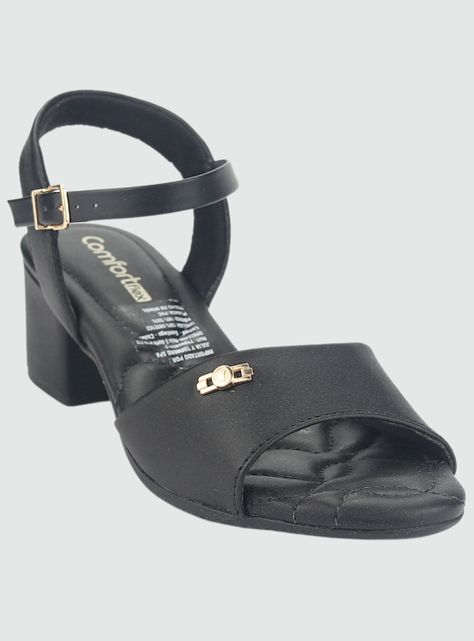 Sandalia Comfortflex Mujer 2357402 Negro Casual-2
