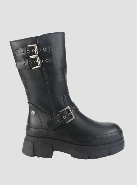 Botin Chalada Mujer Fley-1 Negro Casual-0