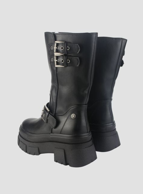 Botin Chalada Mujer Fley-1 Negro Casual-5