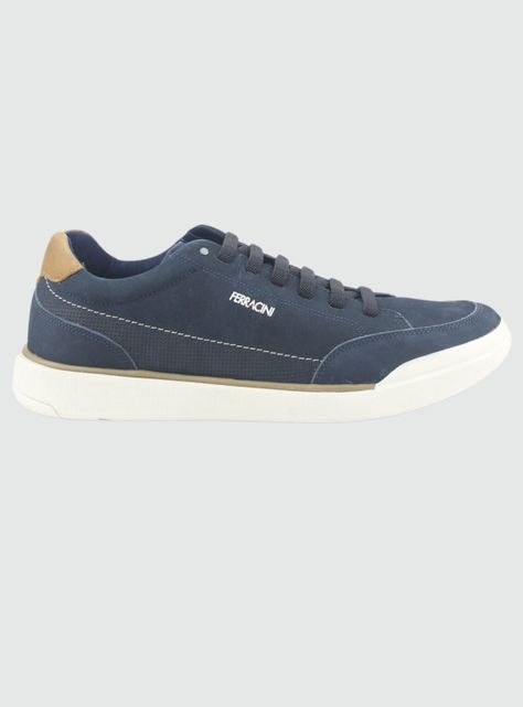 Zapatilla Ferracini Hombre 1056 N Azul Marino Casual-0