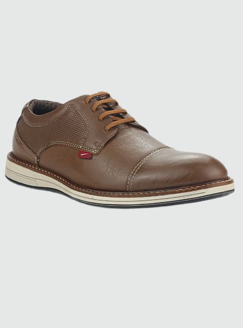 Zapato Ferracini Hombre 6151-675 E Tabaco Casual-2