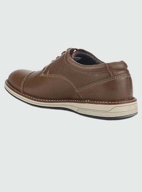 Zapato Ferracini Hombre 6151-675 E Tabaco Casual-3