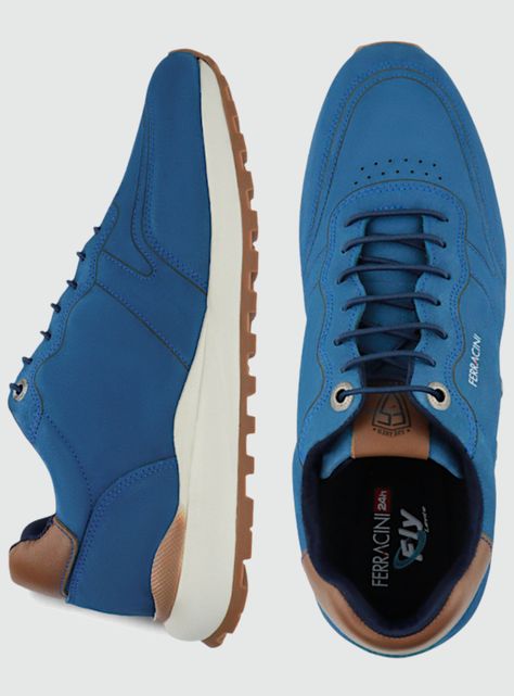 Zapatilla Ferracini Hombre 9352 Azul Urbano-2