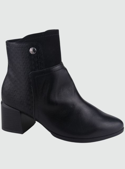 Botin Comfortflex Mujer 2298302 Negro Casual-0