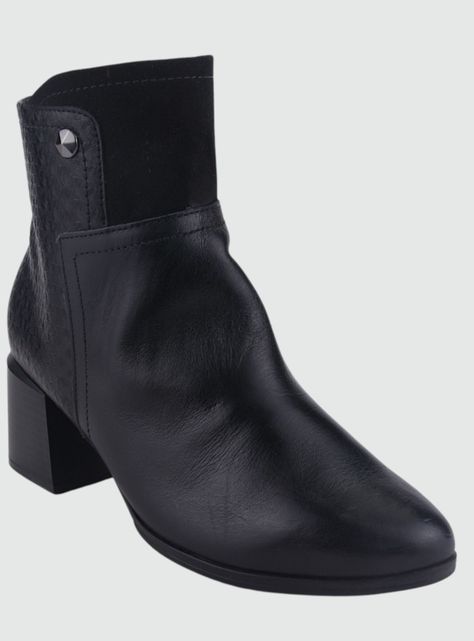Botin Comfortflex Mujer 2298302 Negro Casual-2