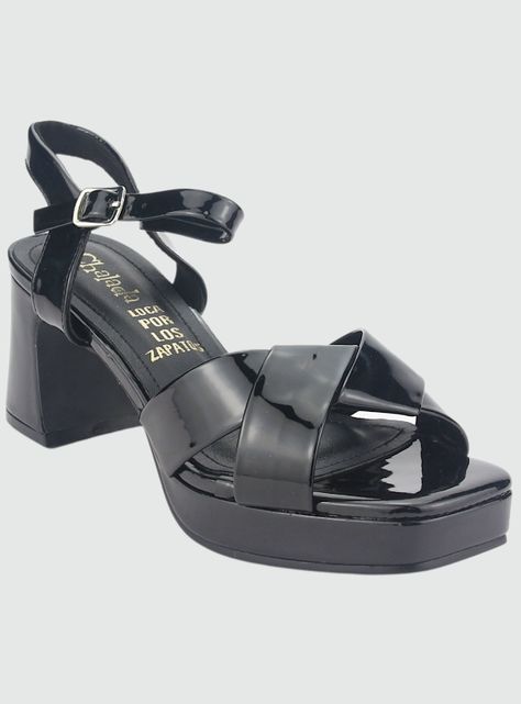 Sandalia Chalada Mujer Flora-1 Negro Casual-2