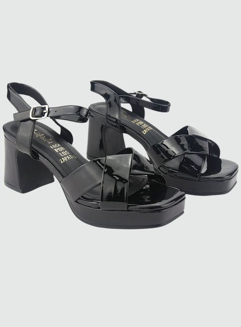Sandalia Chalada Mujer Flora-1 Negro Casual-3
