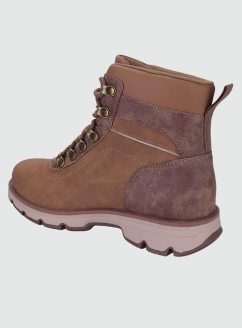 Botin Funway Mujer Colina-1 Café Casual-1