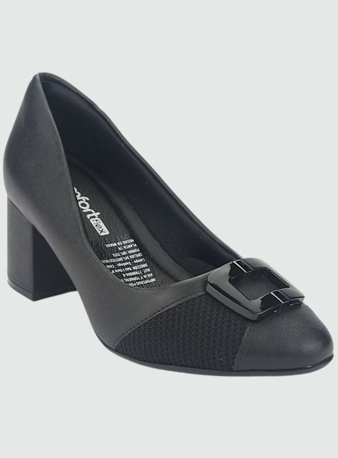 Zapato Comfortflex Mujer 2354403 Negro Casual-2