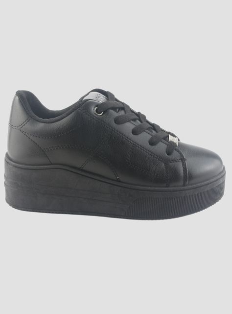 Zapatilla Chalada Mujer Memphi-1 Negro Urbano-0
