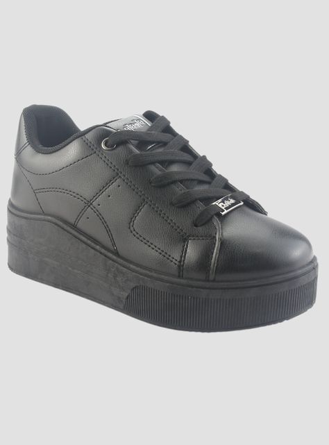 Zapatilla Chalada Mujer Memphi-1 Negro Urbano-2