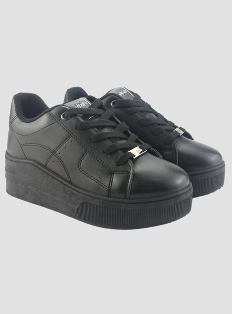 Zapatilla Chalada Mujer Memphi-1 Negro Urbano-4