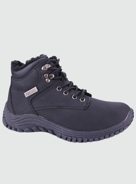 Botin Funway Mujer Snow-1 Negro Casual-0