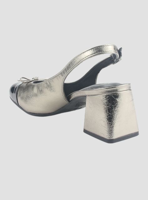 Zapato Via Marte Mujer 067-001-01 Dorado Casual-3