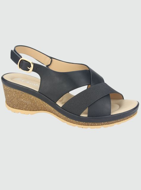 Sandalia Chalada Mujer Ica-30 Negro Casual-0