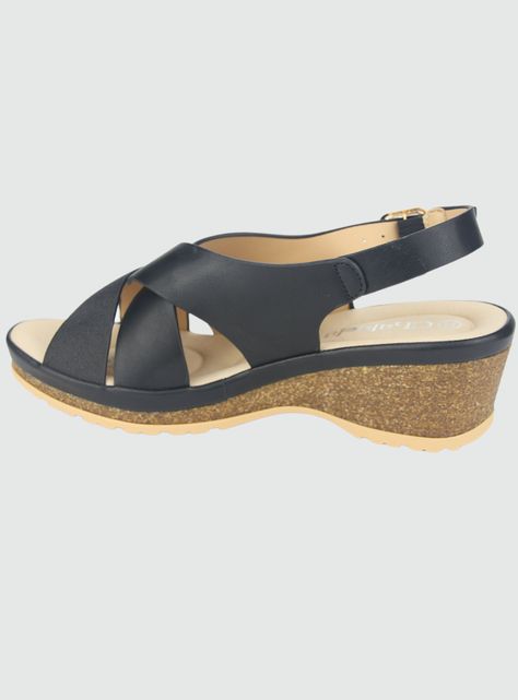 Sandalia Chalada Mujer Ica-30 Negro Casual-1