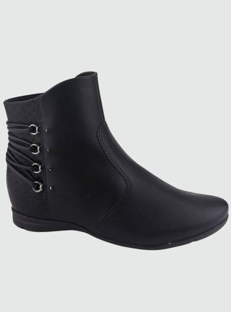 Botin Comfortflex Mujer 2291303 Negro Casual-0