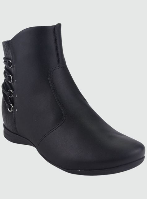 Botin Comfortflex Mujer 2291303 Negro Casual-2