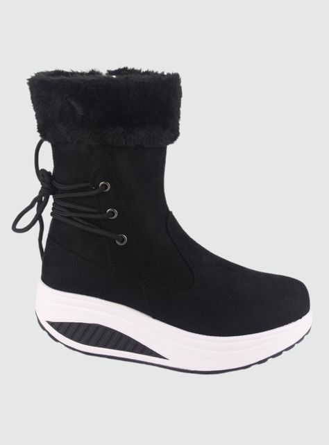 Botin Funway Mujer Tija-34 Negro Casual-0