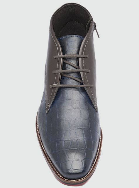 Botin Ferracini Hombre 5678 Caravaggio Azul Casual-3