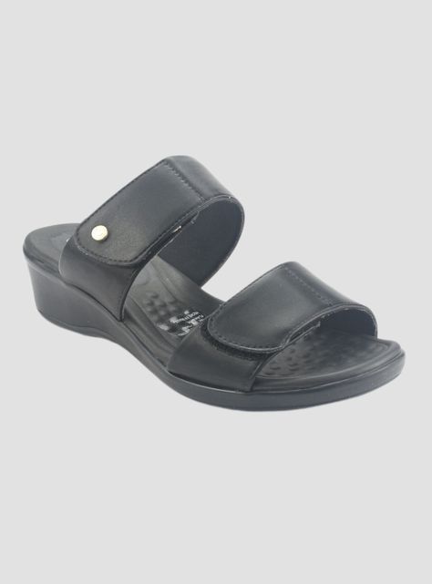 Sandalia Comfortflex Mujer 2472402 Negro Casual-2