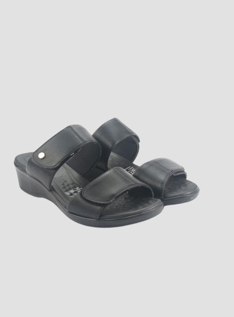 Sandalia Comfortflex Mujer 2472402 Negro Casual-4
