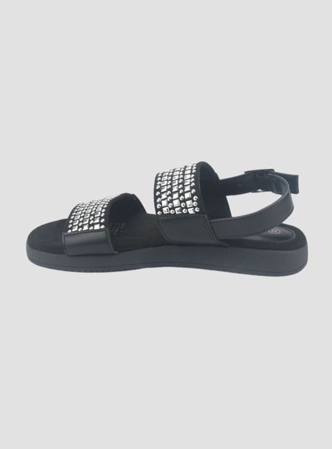 Sandalia Chalada Mujer Bira-1 Negro Casual-1