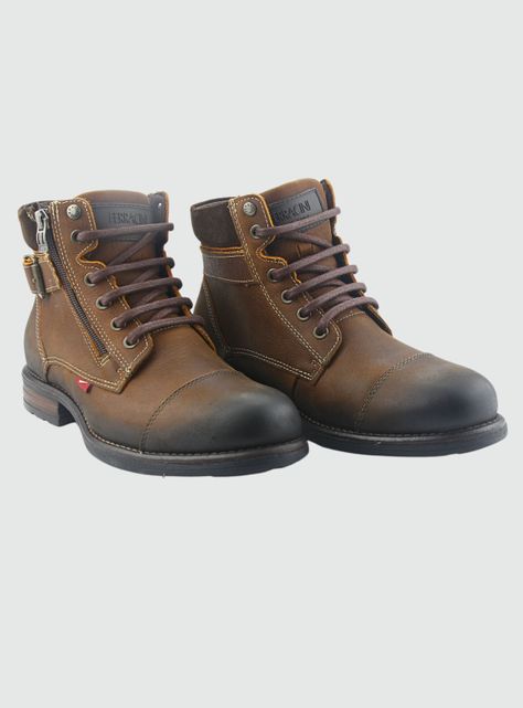 Botin Ferracini Hombre 9873 York Café Casual-4