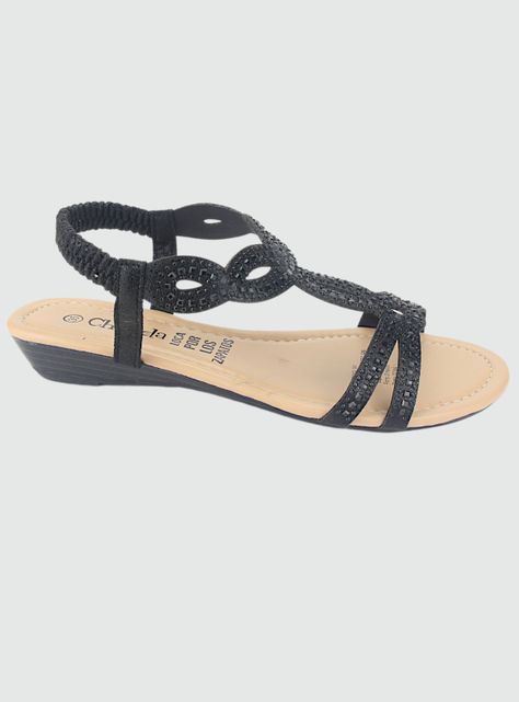 Sandalia Chalada Mujer Call-16 Negro Casual-0